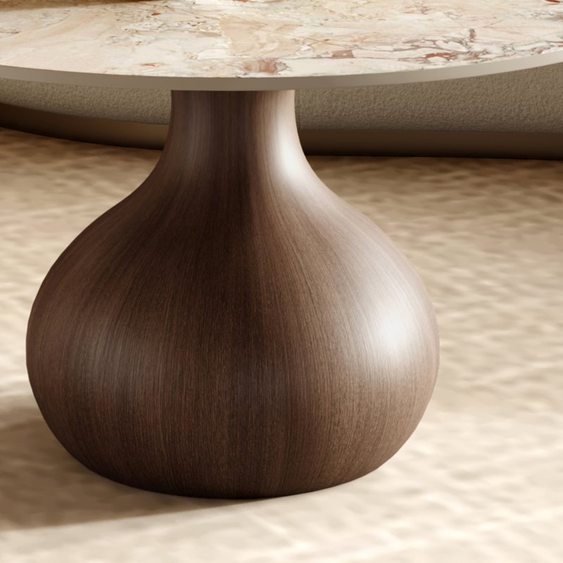 Table basse Gorman, 18.23" H x 39.37" L x 39.37" W, Matte Cream
