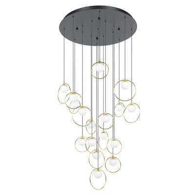 Avard - Light Black LED Cluster Pendant