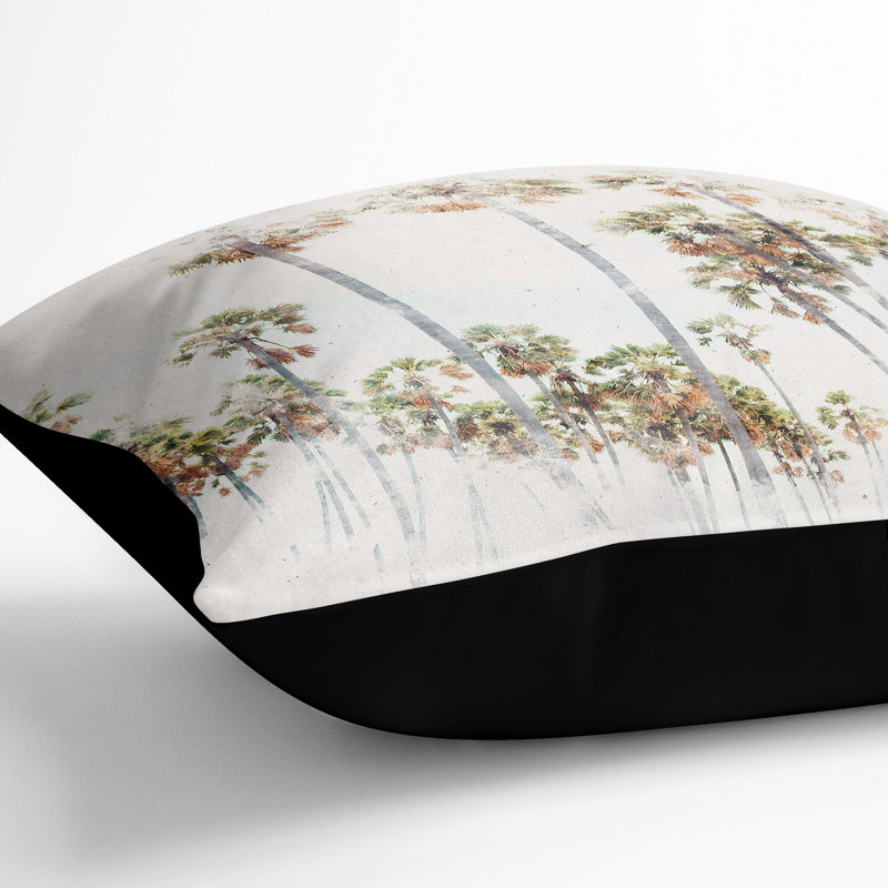 Square Throw Cushion, 40cm H x 40cm W x 15cm D, Black