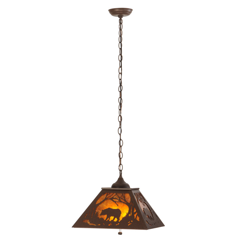 Rustic Lodge 2 - Light Pendant, Antique Bronze