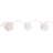 3-Pack 20 LED Rose Flower String Lights – 9.5ft Warm White, 5mm Bulbs