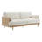 Ahlea 78.75''W Natural Cane Upholstered Sofa