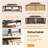 24 Ft. W x 14 Ft. D Hardtop Gazebo, Galvanized Steel Double Roof with Aluminum Frame, Outdoor Gazebo with Curtains and Nettings for Patio, Backyard and Deck-132271075-132204331