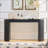 Elegant Modern Console Table With Drawer And Vertical Stripe Design For Living Room Hallway Foyer Entrance Study-355406371