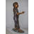 Oatley Copper A Girl Holding A Garden Hose Bronze Statue Fountain - Size: 13"L x 20"W x 39"H.