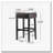 30" Backless Leather Counter Bar Stools