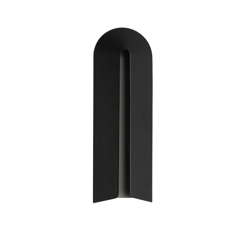 Avenue Outdoor 19"h Curved Top 3-cct Led Wall Sconce In Black, 26" H x 8" W x 3" D