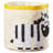 3 Sprouts - Canvas Storage Bin - Laundry and Toy Basket for Baby and Kids - Zebra