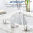 8 in. Widespread Double Handles Waterfall Spout Bathroom Sink Faucet with Pop-up Drain Kit-102710673