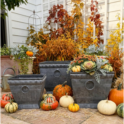 Bramhall Square Urn Planters, Set of 3