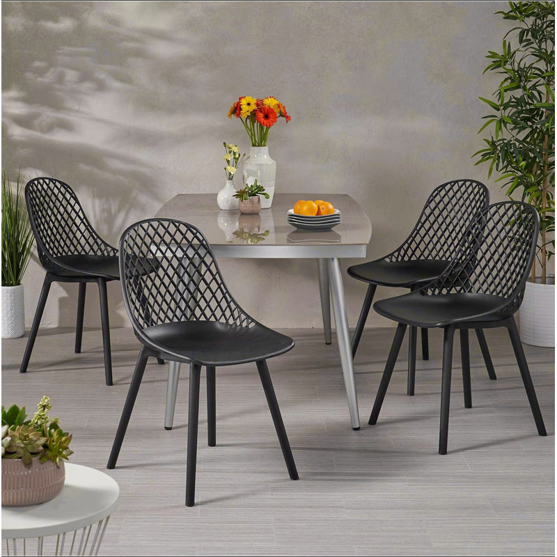 Chaise Lily (ensemble de 4), Noir
