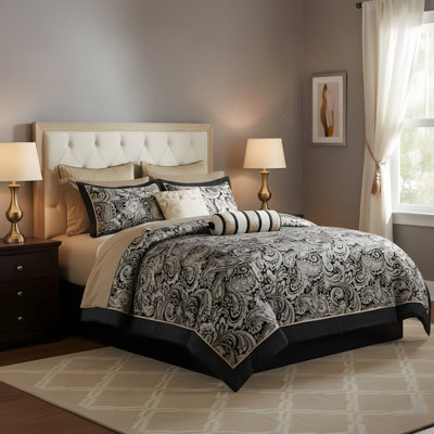 Ensemble d'édredon en polyester jacquard 12 pièces