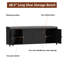 Linen Blend Upholstered Storage Bench-313563755