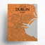 «Dublin City Map», impression de luxe-1011097099-1011097101