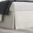 Bed Maker's Never Lift Your Mattress Wrap Around Bed Skirt,  14" Drop, Full, Silver-367667228-372373645