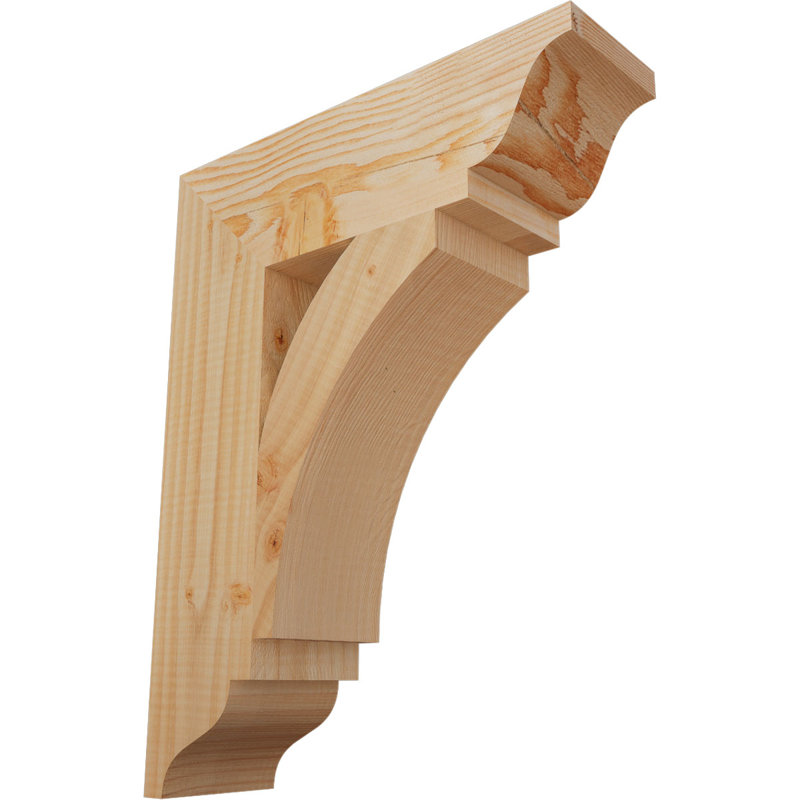 Support traditionnel Thorton, Douglas (lisse), H 18 po x l 3,5 po x P 14 po