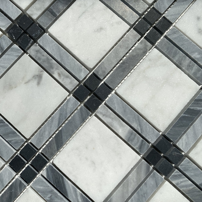 12" x 12" Marble Random Mosaic Wall & Floor Tile