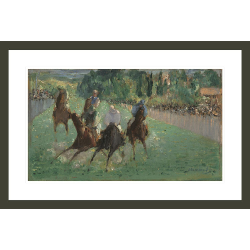 «At the Races» par Edward Manet - Impression sur toile, H 19,76 po x l 29,5 po