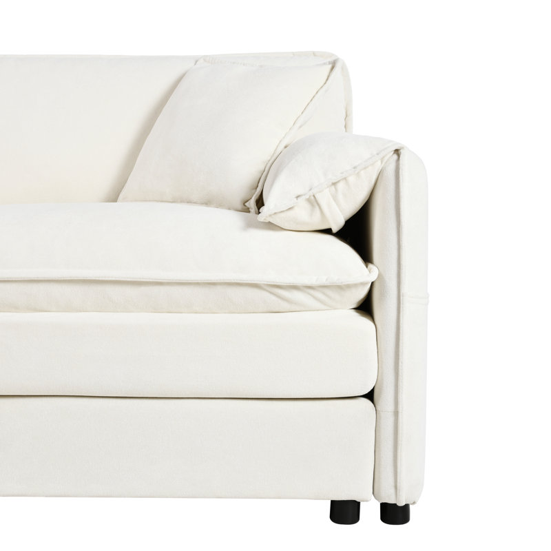 Fauteuil surdimensionné de 41,73 po, fauteuil rembourré en chenille avec coussin décoratif, chambre à coucher de salon, canapé modulaire, assise profonde, tissu respirant doux, assemblage personnalisable de style appartement moderne,