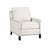 Traditional Living Room Furniture Push Back Reclining Chair 1Pc Textured Fabric Upholstery Nailhead Trim Solid Wood Frame