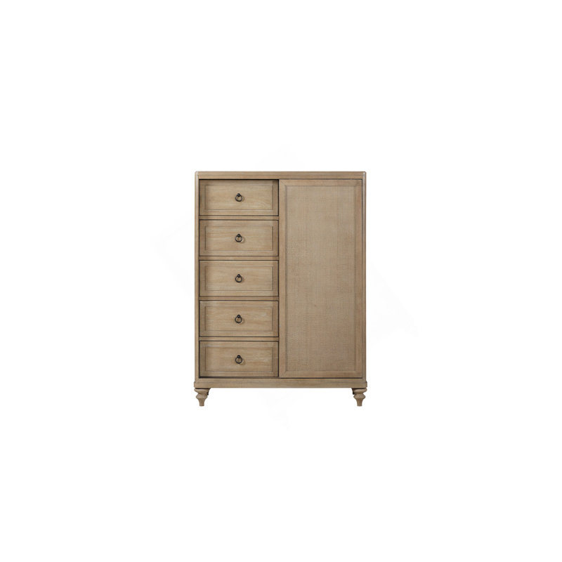 Commode 5 tiroirs finition sable