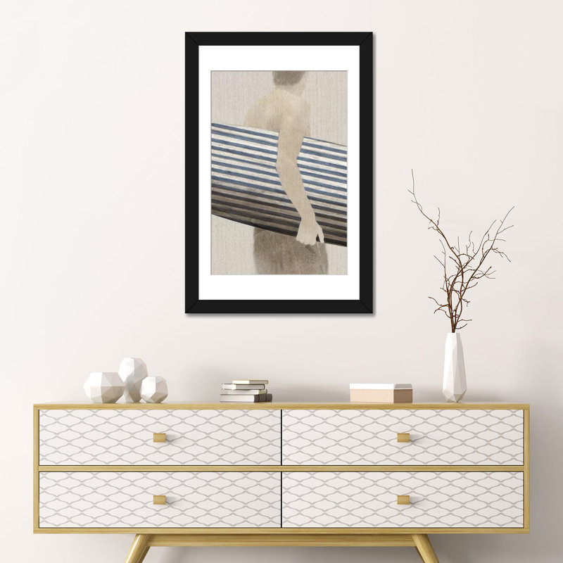 « little luxe i », impression sur toile, Papier d'art encadré noir, Blanc, H 32 po x l 24 po x P 1 po