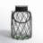 Clear/Black Glass Table Vase-1809072383