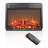 23 inch electric fireplace insert, ultra thin heater with log set & realistic flame, remote control with timer, overheating protection-1100481921