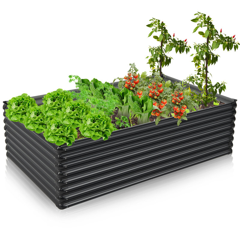 Lalena Metal Raised Garden Bed, 1