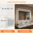 Frameless LED Light Anti-Fog Wall Bathroom Vanity Mirror with Backlit & Frontlit-99022972