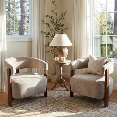 Fauteuil d'appoint rembourré Kyra
