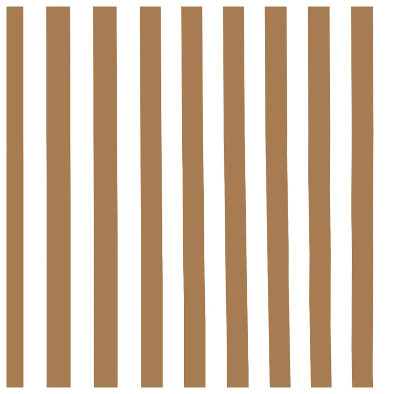 Brown Vertical Stripes Bath Mat, L 34 po x L 21 po