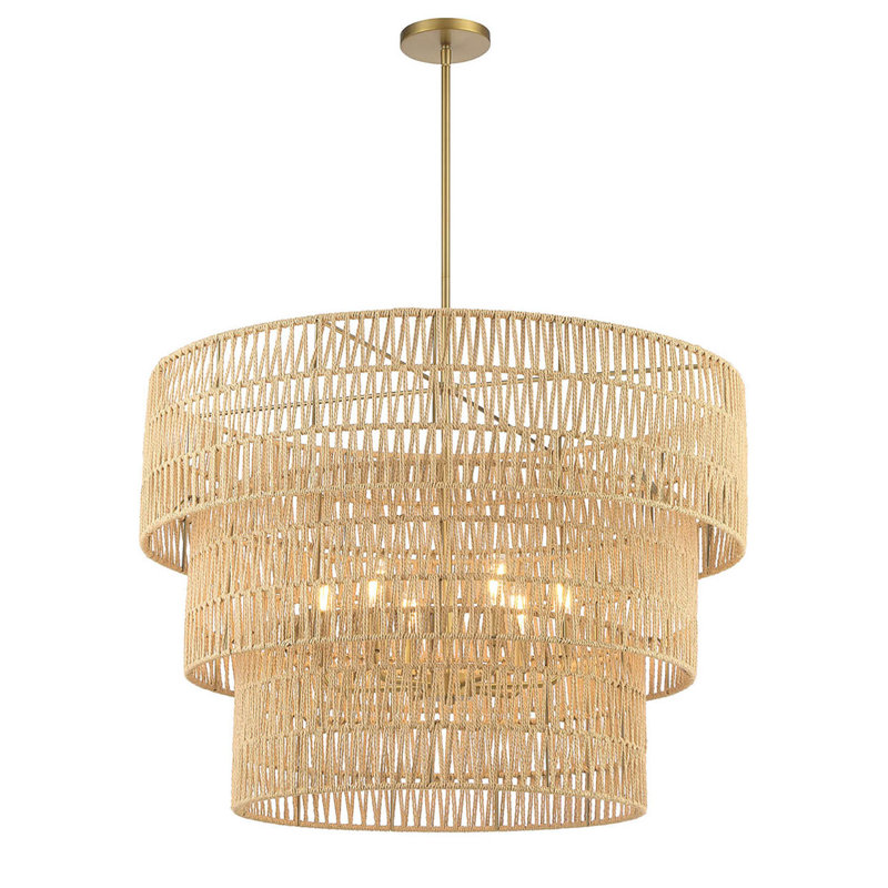 Luminaire suspendu en laiton doux Beachcrest Home ™ Bohannan