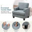 Fauteuil rembourré avec rangement intérieur pour accoudoirs-448415070