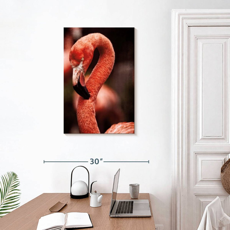 Brampt Caribbean Flamingo II, 30" H x 20" W