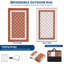 Tapis de paille en plastique imperméable Grid pour porche, terrasse, véhicule récréatif, balcon, cour arrière-912845542-912845550