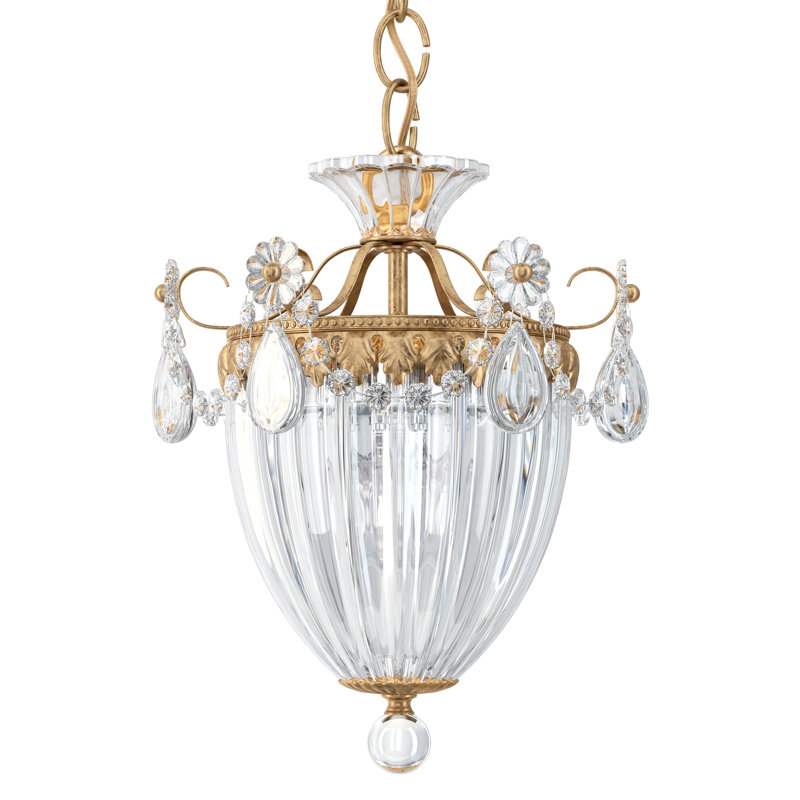 Bagatelle 3 - Light Pendant, Heritage Clear, French Gold