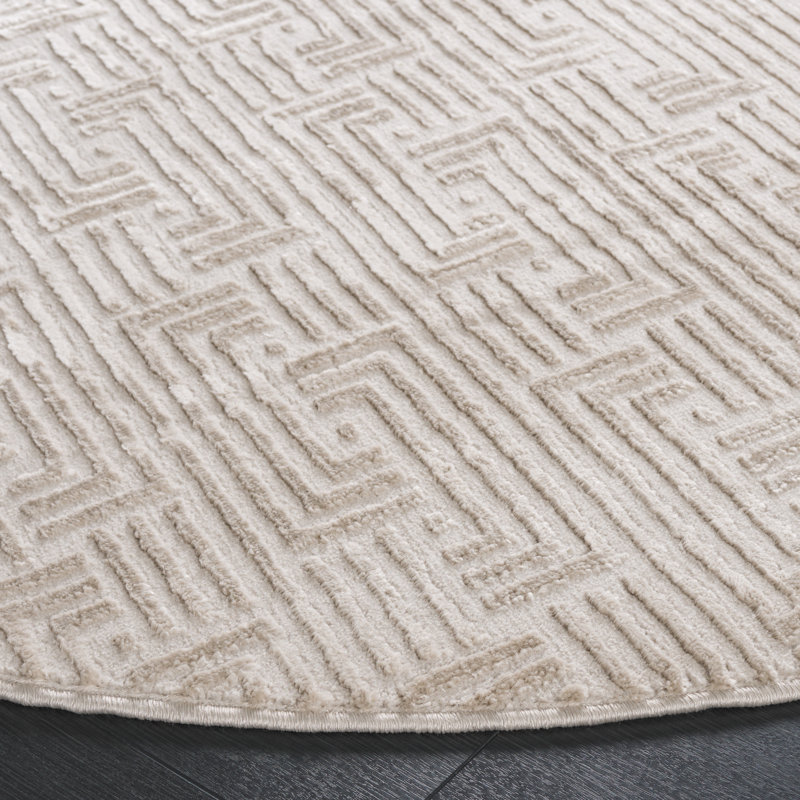 Saylor 100 Performance Geometric Rug, Round 6'3"