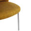 Evaya Chenille-Upholstered Stainless Steel Base Dining Chair In Pineapple-1886555126