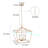 4 - Light Dimmable Lantern Geometric Chandelier
