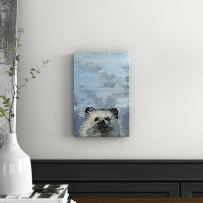What Up Raccoon by Julia Posokhova - Wrapped Canvas Painting