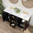 Barnhart 60" Fully Assembled Double Sink Bathroom Vanity with Engineer Stone Top, Backsplash, Ceramic Sink, Soft-close Undermount Drawers and Soft-close Door Hinges, Backsplash Included-1147204227