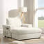 Canapé simple surdimensionné de 42 po, fauteuil en fausse fourrure de lapin avec porte-gobelets, méridienne rembourrée avec repose-pieds avec rangement et accoudoirs, canapé-lit avec siège profond pour le salon, appartement-379831016