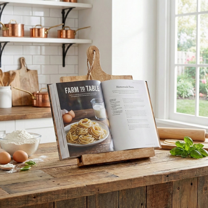 Urbn-Chef 38cm H Solid Wood Book Stand