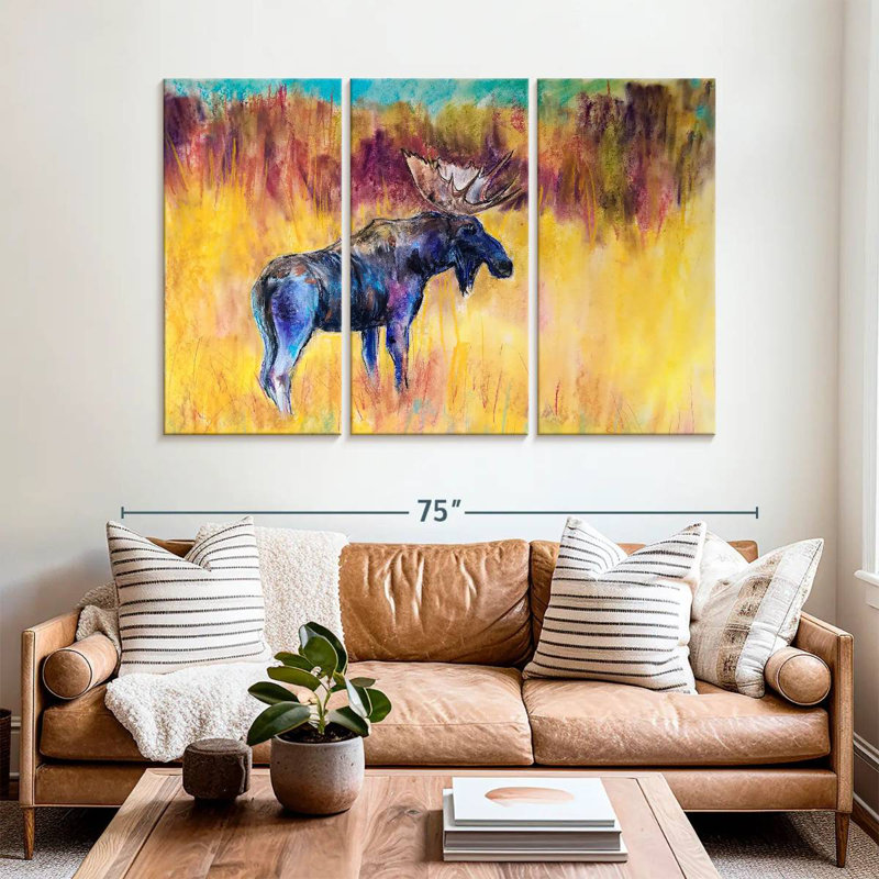 Brampt Abstract Moose, 42" H x 65" W