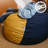 Big Joe Fuf Foam Bean Bag Chair with Removable Cover for Kids, Teens, Collegiate Blue/Gold Velveteen, Durable Woven Polyester, Large Reading and Gaming Seat-88576560-125119674