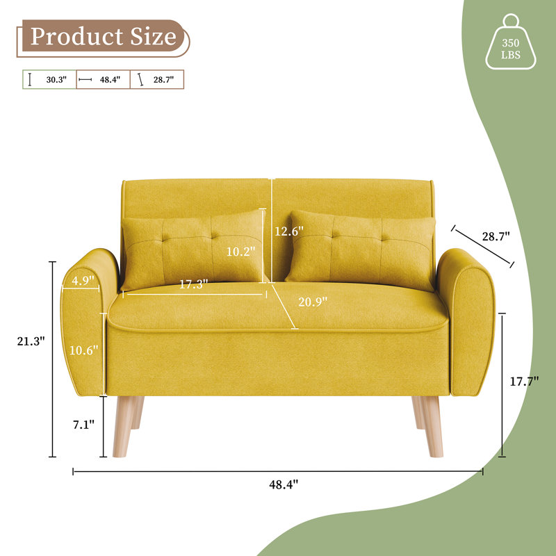 Fauteuil Bergthold, Jaune