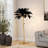 5-Light 35" Wide Tree Branch Flamingos Ostrich Josephine Feather Floor Lamp-699568445