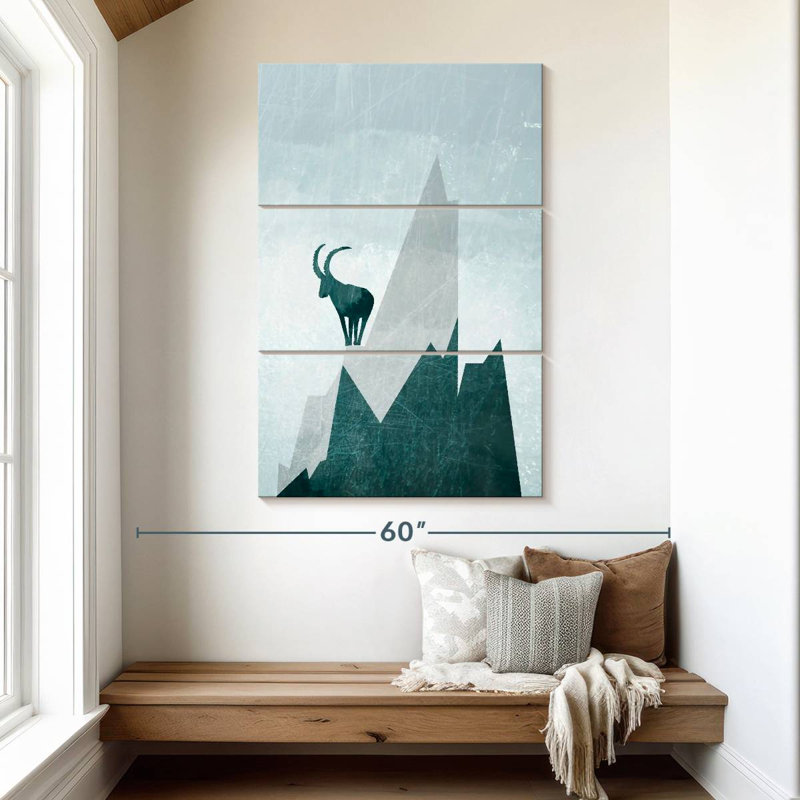 Brampt Blue Mountain Goat, 50" H x 32" W