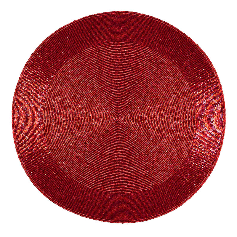 Tapis rond Rikki, 17", Argent